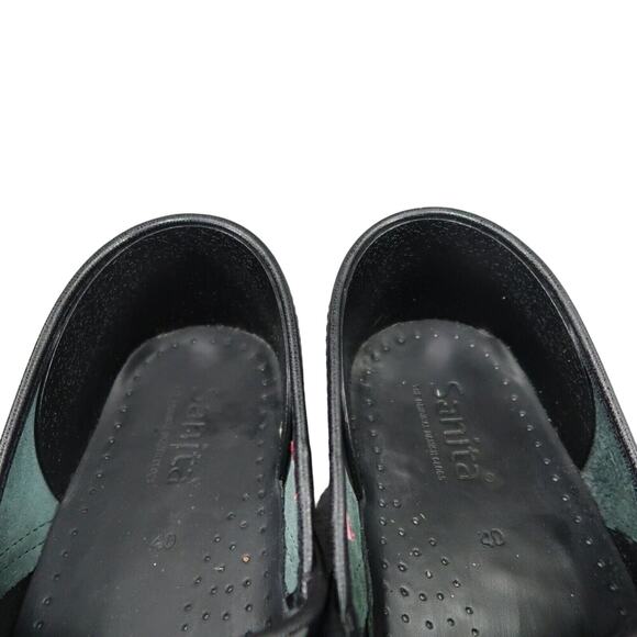 Sanita Shoes Womens 40 Clogs Comfort Slip On Danish Patent Leather Work Classic - Picture 15 of 16